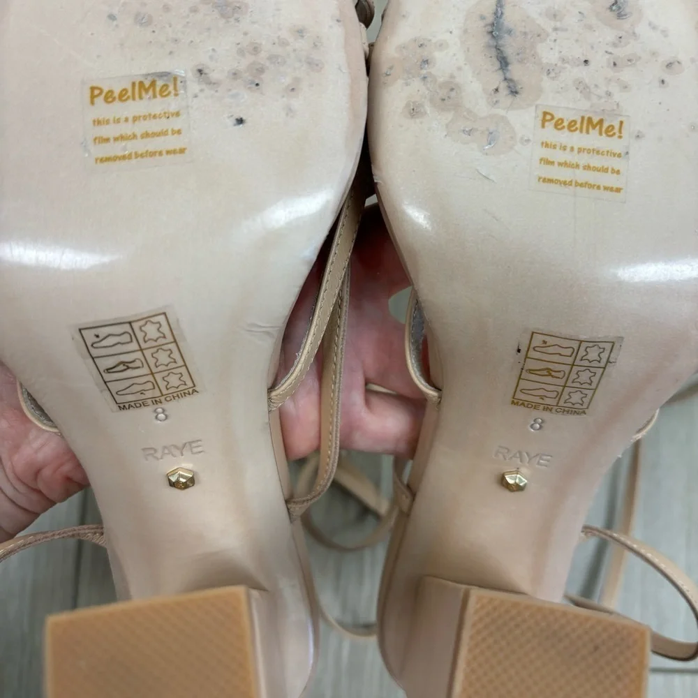 RAYE Anthea Heel in Nude Size 8